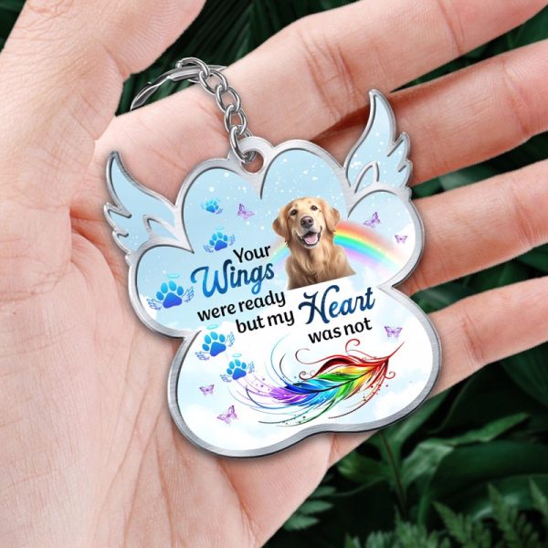 My Favorite Hello My Hardest Goodbye Pet Dog Cat Memorial Personalized Acrylic Keychain For Discount - Image 2