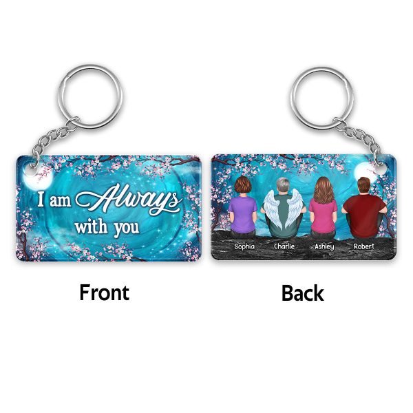Blossom Moon Family Memorial Gift Sympathy Remembrance Keepsake Personalized Acrylic Keychain Fashion