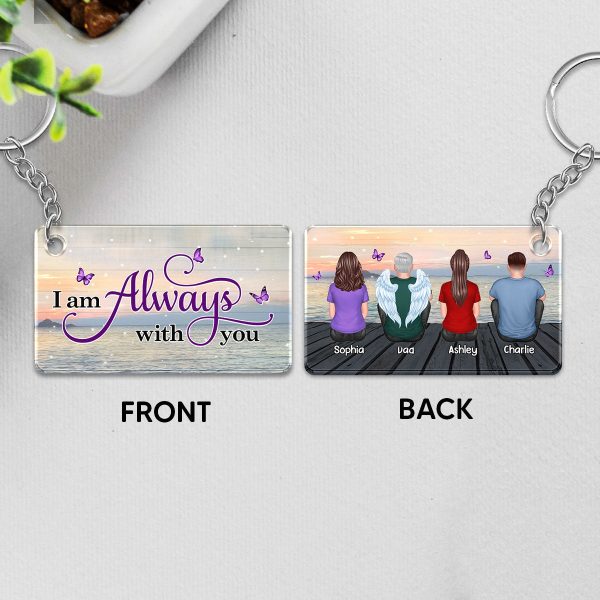 I Am Always With You Lake View Memorial Personalized Acrylic Keychain For Sale